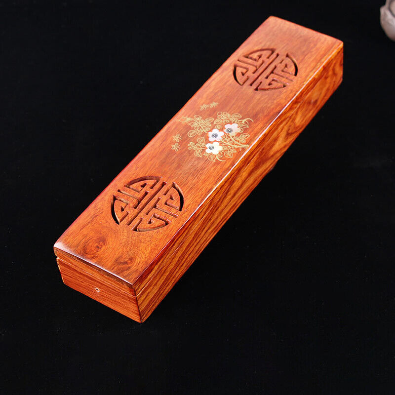 Wooden Stick Incense Burner Hollowed Box Holder Case for Yoga Spa Tea Ceremony