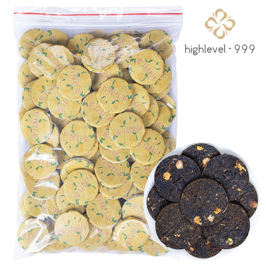 500g Lemon Black Tea Ancient Tree Yunnan Dianhong Small Tea Cake