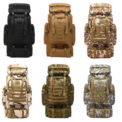 80LTactical Backpack Oxford Men Camping Hiking Hunting Bag Traveling Backpack