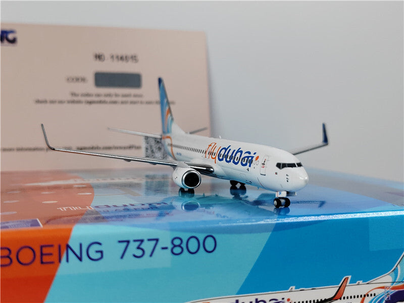 NG Models FOR Dubai Airlines FlyDubai FOR BOEING B737-800 A6-FDR 1:400 Model