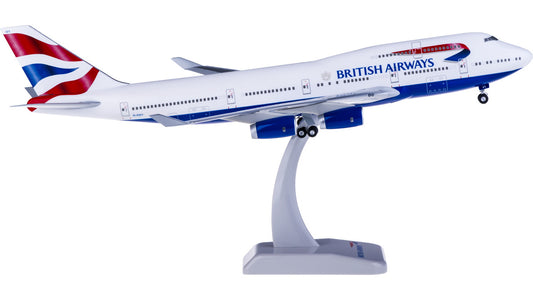 1:200 35CM Hogan BRITISH AIRWAY BOEING 747-400 Passenger Plane ABS Plastic Model
