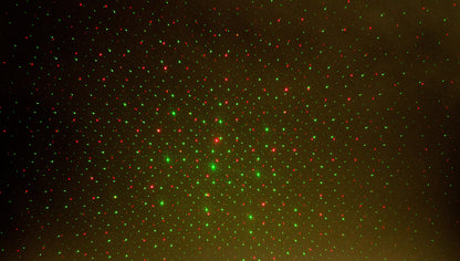 Red and/or Green Laser Light Star Display Projector with Flash Mode