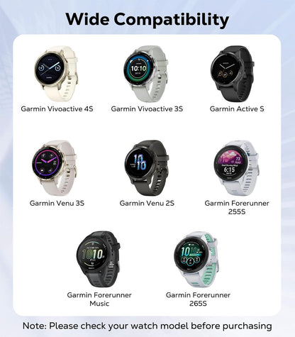 18Mm Elastic Nylon Watch Band for Garmin Venu 3S/4 41Mm/2S/Vivoactive 4S/Vivomov