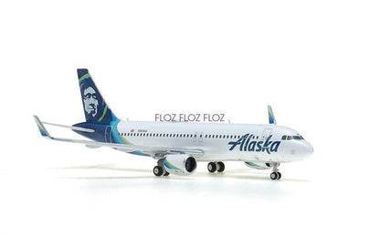 PandaModel Alaska Airlines for Airbus A320 N364VA 1:400 Aircraft Pre-built Model