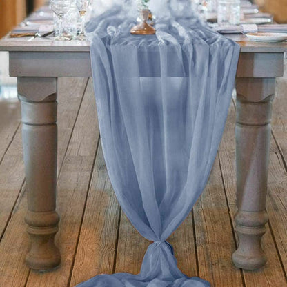 Wedding Table Runner 70x500cm Polyester Flowing Romantic Dusty Rose Party Decors