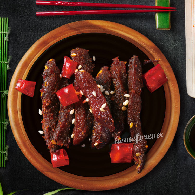 Chinese Snacks Specialty Food - Three Squirrels Spicy Beef Snack. 100g.