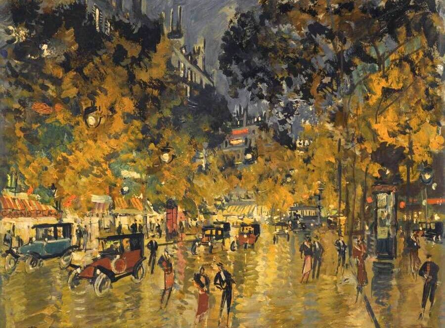 Dream-art Oil painting Parisian-Boulevard-02-Constantin-Korovin-oil-painting art