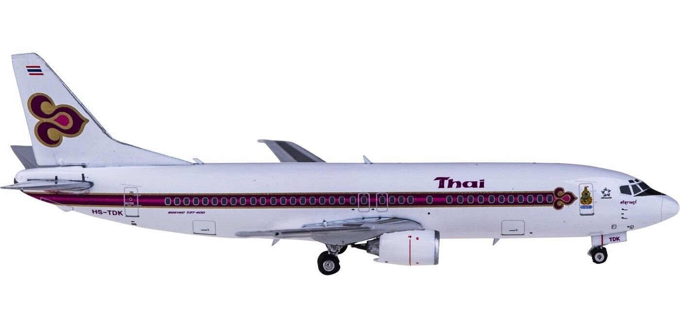1:400 Phoenix Thai Airways BOEING 737-400 Passenger Airplane Diecast Plane Model