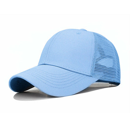 Trucker Hat Plain Mesh Back Solid Snapback Baseball Cap Visor Blank Hats Caps