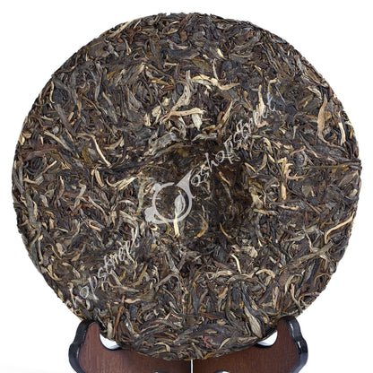 357g Organic Certified Peafowl Banzhang Cake Raw Puer Pu'er Puerh Tea