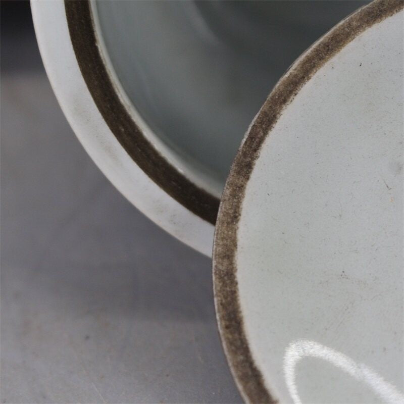 3.3" Collection Chinese Blue-and-white Porcelain Tea-leaf Lid Pot