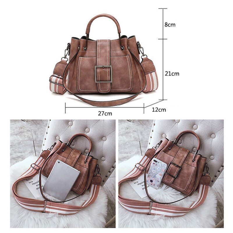 27*12*21 CM Synthetic Leather Handbags Fashion Crossbody Bag Shoulder Bag Purse