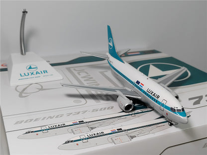 1:400 JC Wings LUXAIR BOEING B737-500 Passenger Airplane Diecast Aircraft Model