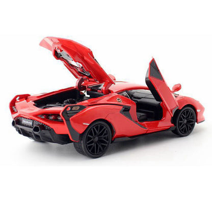 1/32 Lamborghini Sian FKP 37 Model Car Diecast Toy Cars Boys Toys Kids Gifts Red