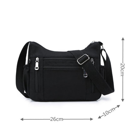 Nylon Messenger Bags Small Handbag Travel Tote Shoulder Purse Crossbody 10*20*26