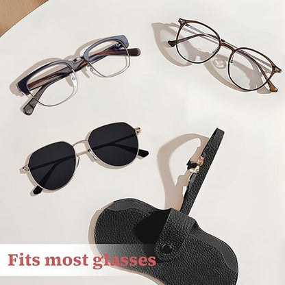 Soft Leather Sunglasses Bag,Glasses Pouch Carrying Organizer Eyeglass NEW