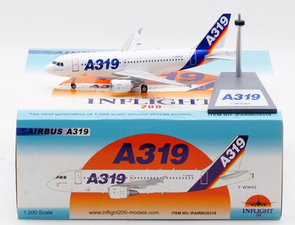 1:200 InFlight AIRBUS A319 Passenger Airplane Diecast Aircraft Plane Model