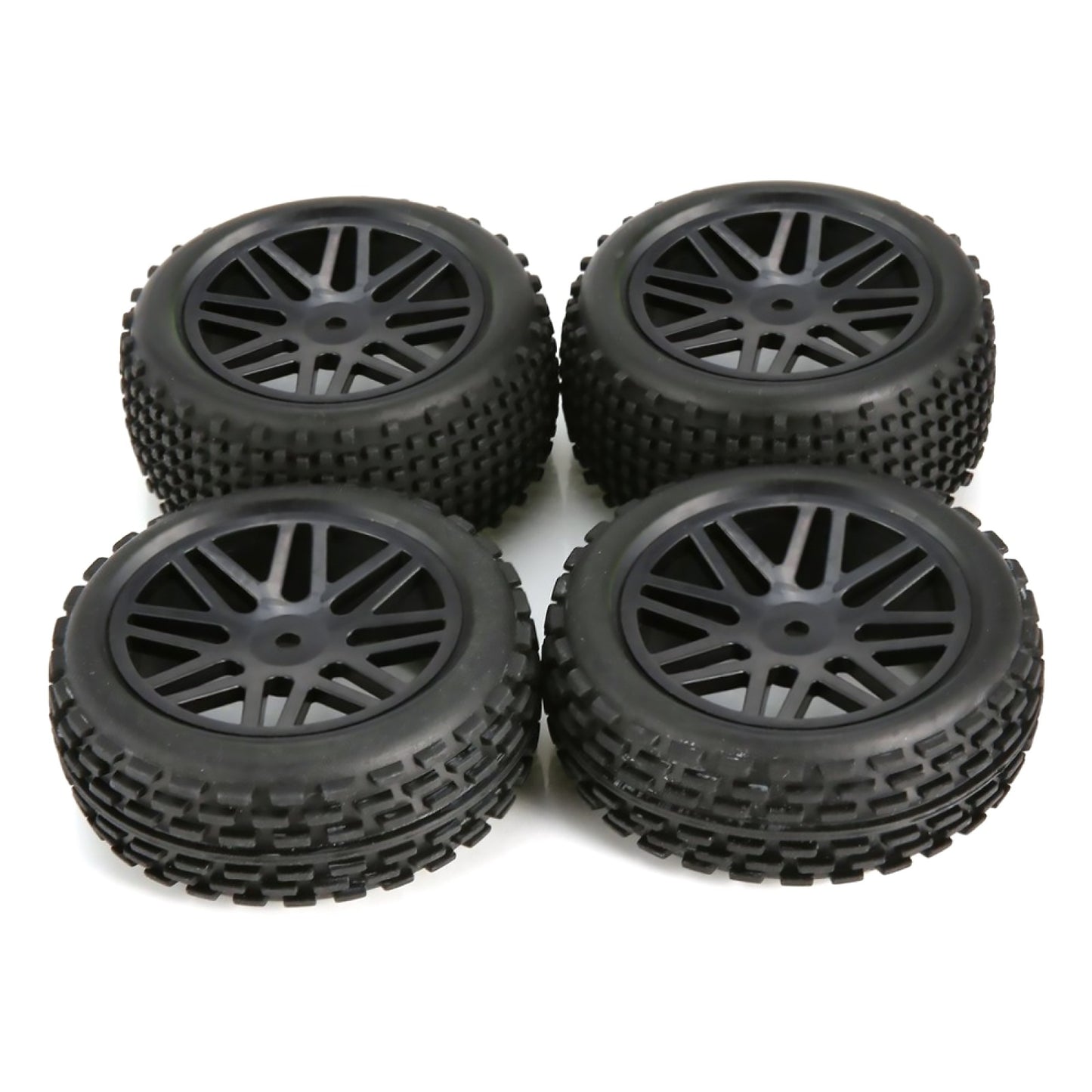 4Pcs Rubber Wheel Tires Wheel Hub For Wltoys 1/10 1/12 1/14 104001 124019 RC Car
