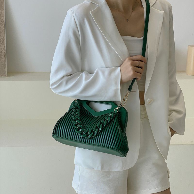 Handbag Inverted Triangle Handle Leather Hand Pouch Classic Crossbody Bags Tote