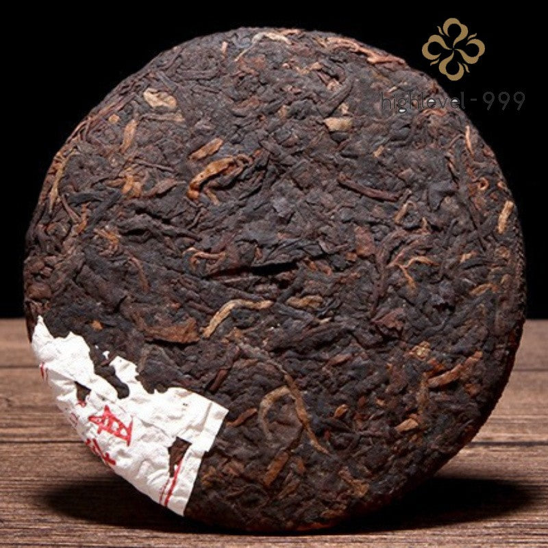 200g Aged Ripe Puer Tea Cake Yiwu Yunnan Big Leaf Fermented Compressed Puer Tea
