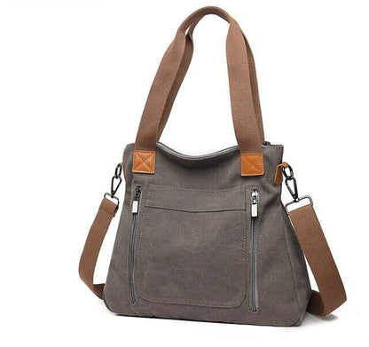 Women's Canvas Shoulder Bag Handbag Large Size Bag Multifunctional High Quality