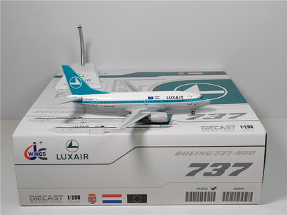 1:400 JC Wings LUXAIR BOEING B737-500 Passenger Airplane Diecast Aircraft Model