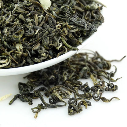 Chinese Organic Jasmine Green Tea Hairy Tip Silver Buds Loose Leaf Flower Tea