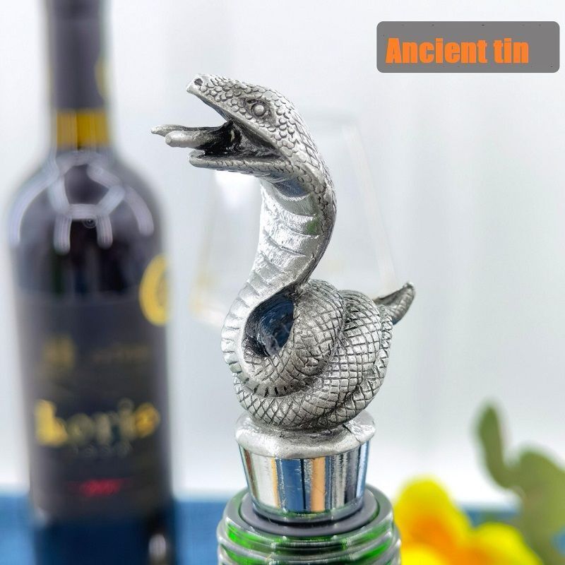 Wine Stopper Creative Snake Zinc Alloy Champagne Bottle Keeping Fresh Sealed Cap