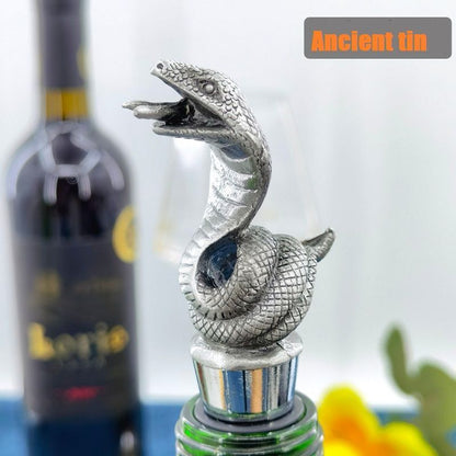 Wine Stopper Creative Snake Zinc Alloy Champagne Bottle Keeping Fresh Sealed Cap