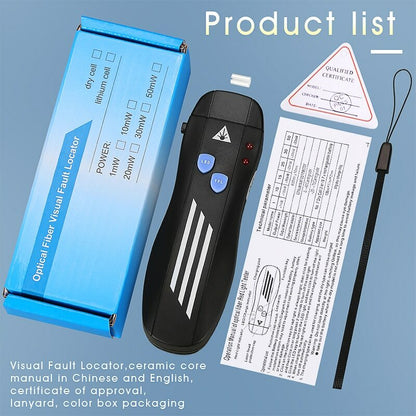 50MW/30MW/20MW/10MW/1MW Mini Visual Fault Locator Fiber Optic Cable Tester