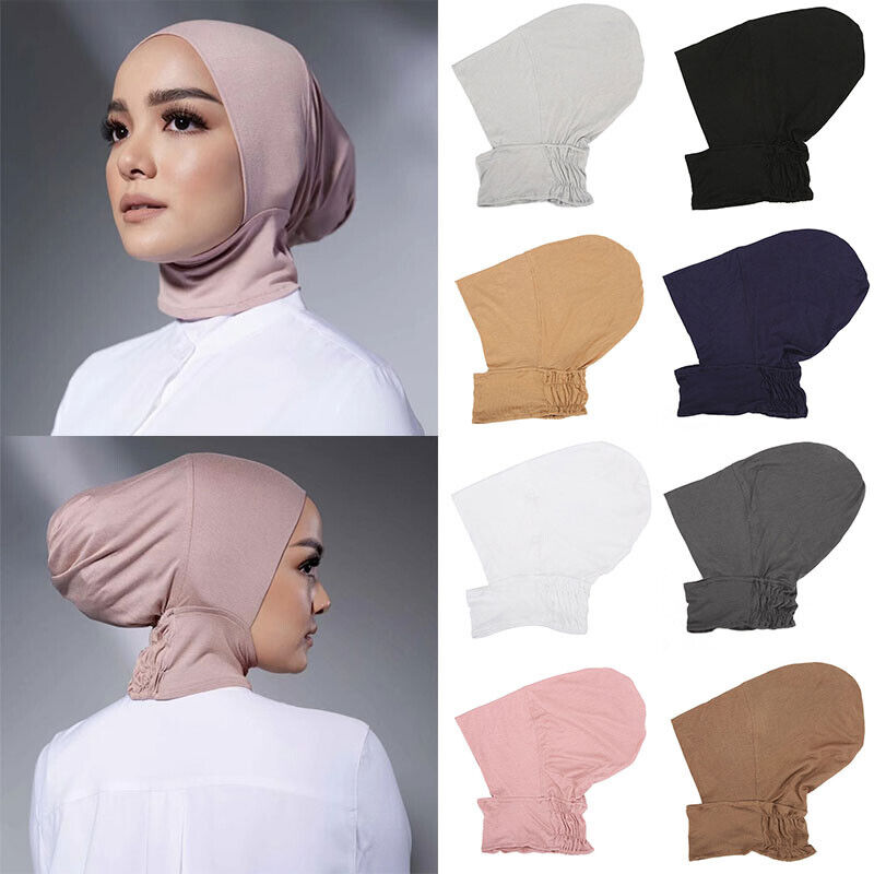 Women Under Scarf Turban Hat Modal Hijab Cap Islamic Muslim Soft Stretch Hijab