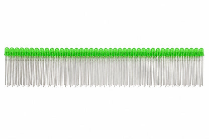 Flashing LED / Blinking LED - Green - 3mm - 100 Pack