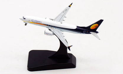 JC Wings Jet Airways India For Boeing B737 MAX8 VT-JXB 1:400 plane Pre-built