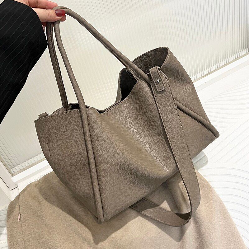 2piece/set Pu Leather Women's Handbags Ladies Tote Women Shoulder Crossbody Bag