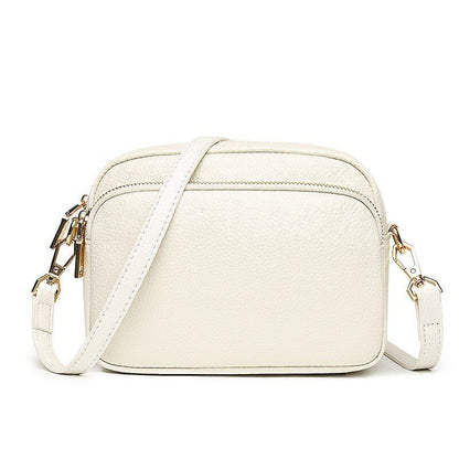 Shell Purse Handbag Genuine Leather Vintage Messenger Shoulder Bag 19*14*7.5 CM