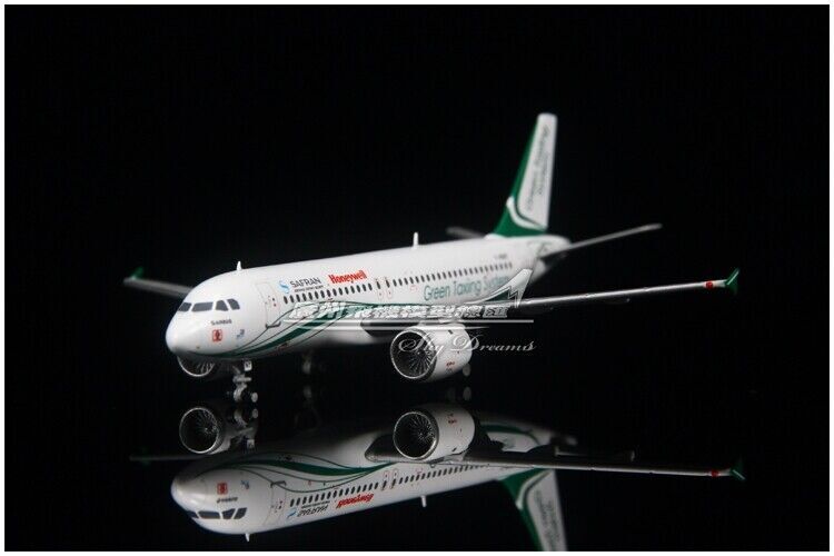 1:400 JC Wings SAFRAN AIRBUS A320 Green Taxing System Airplane Diecas Model