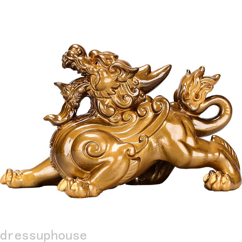 14.2cm Exquisitely Tea Table Decoration Absorbing Wealth Tea Service Tea Playing