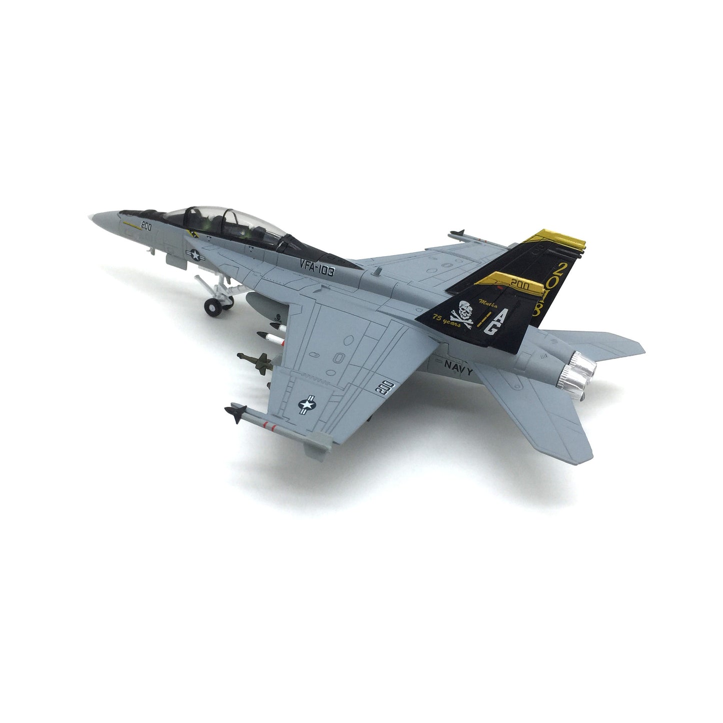 1/100 American Hornet F/A-18B Fighter Aircraft Airplane Model Military Ornament