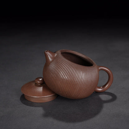 Chinese Yixing Zisha Clay Handmade Exquisite Teapot （筋纹西施 底款：顾景舟）