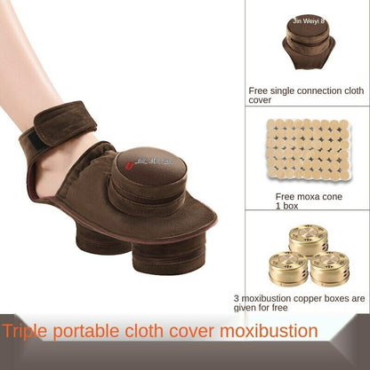 Foot Moxibustion Box Wormwood Hot Compress Foot Bag Portable Moxa Health Tool 艾灸