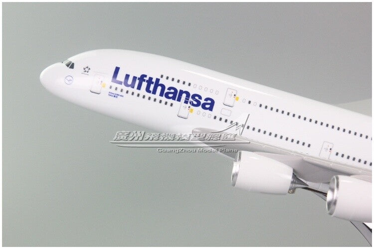 45CM 1:160 Lufthansa AIRBUS A380 D-AIMF Passenger Airplane Resin Aircraft Model