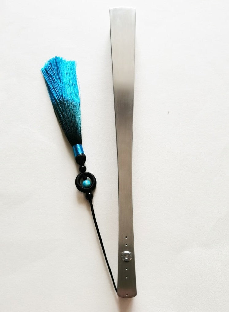 Heavy Titanium Alloy Tactical Folding Fan Martial Arts Portable Kung Fu Tool