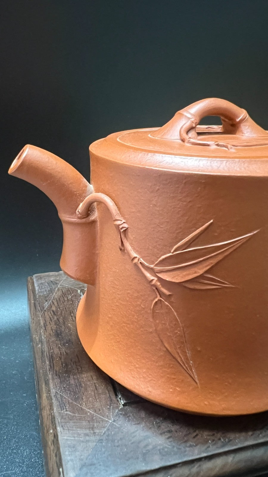 160cc chinese Yixing Handmade Zisha teapot Zhu clay Bamboo Hu Gongfu Tea Pot