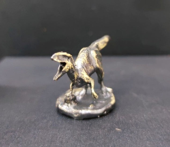 Black Brass Dinosaur Statue Animal Beast Figurine Tyrannosaurus