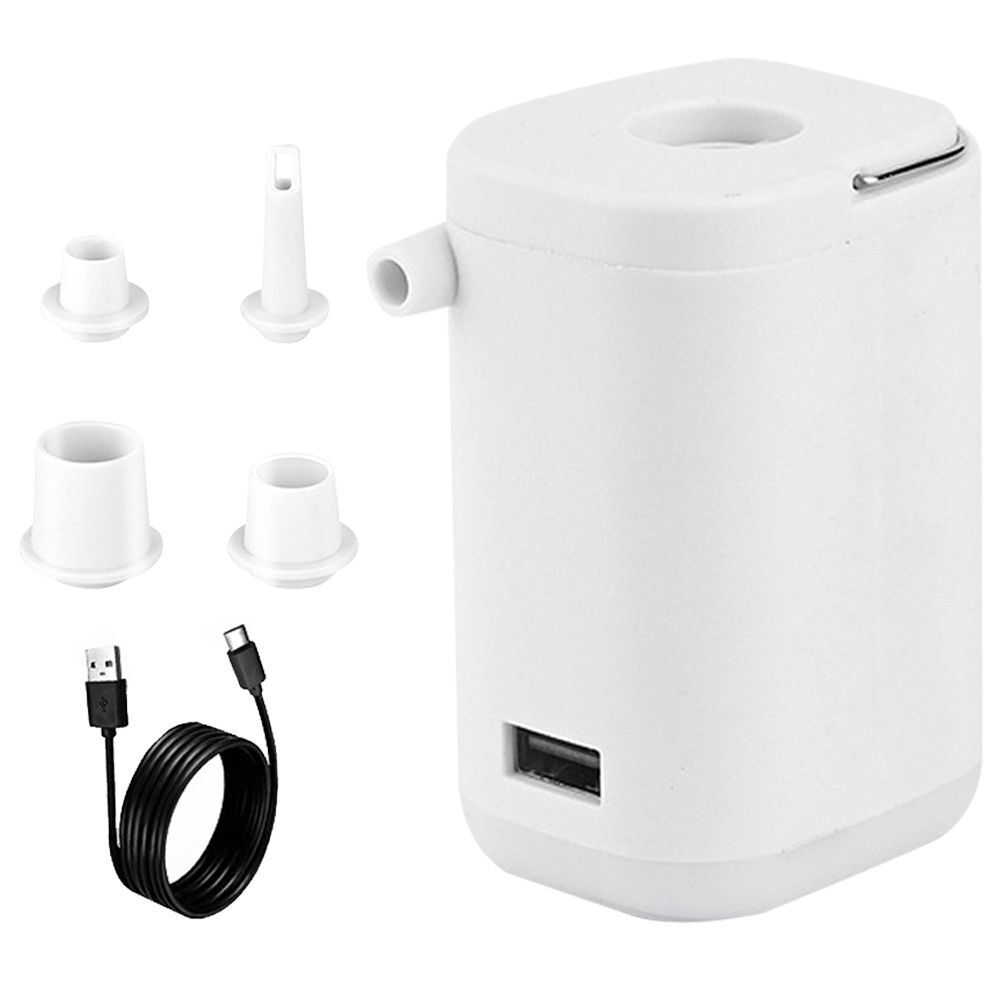 Wireless Inflator Pump Camping Light Electric Pump 100lm 4000pa Usb Rechargeable