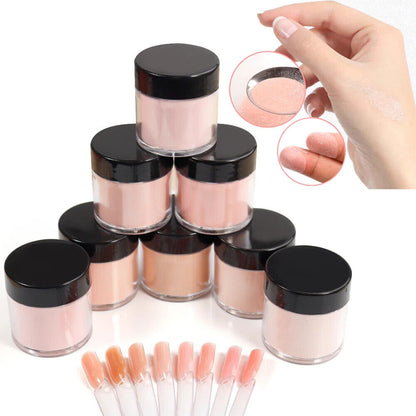 Acrylic Nail Dipping Powder 1 oz Cover Naked Collection Nude Blush Shade Pigment