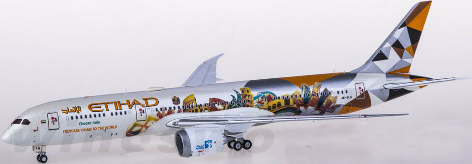 1:400 JC Wings ETIHAD BOEING 787-9 Passenger Airplane Diecast Aircraft Model