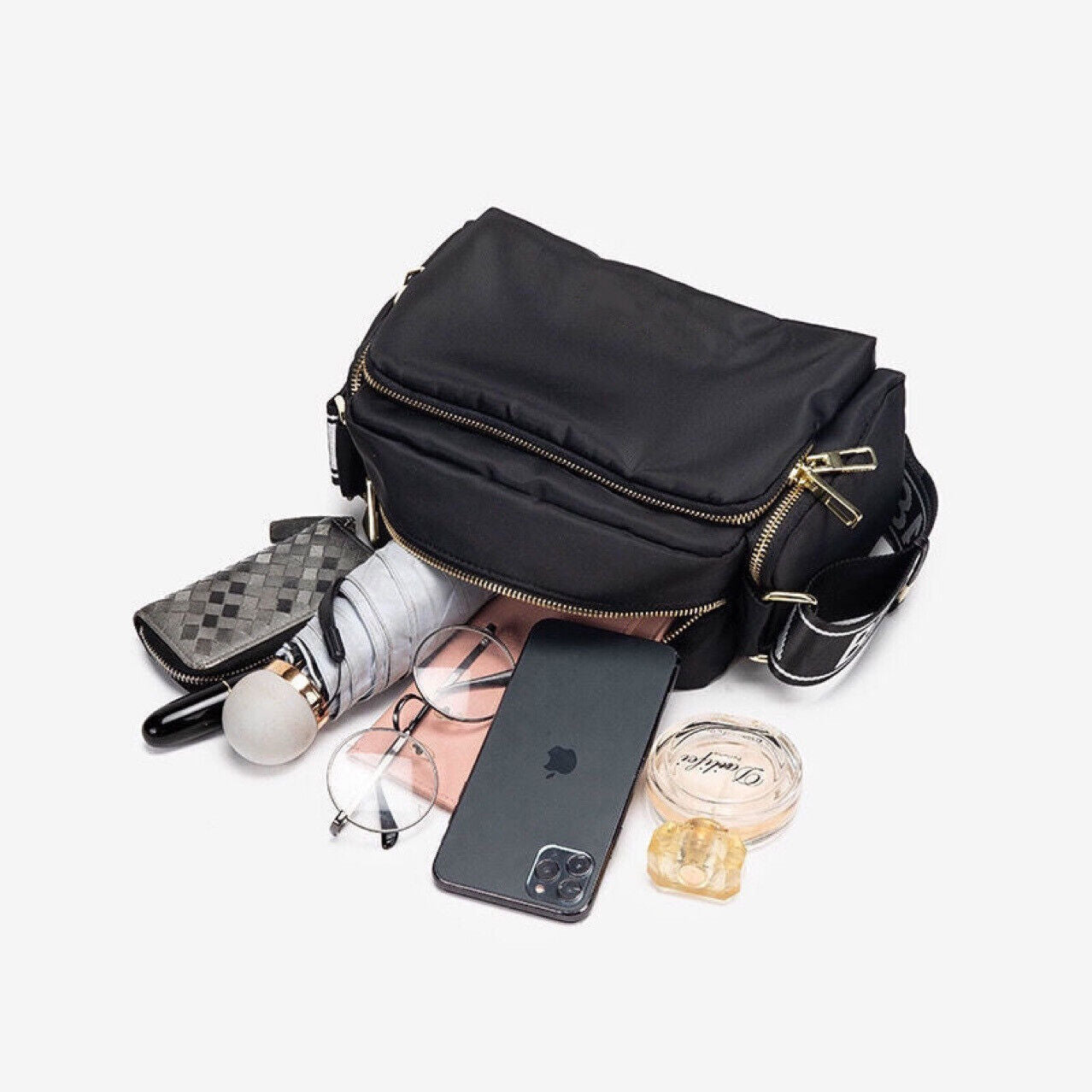 Waterproof Oxford Cloth Shoulder Bag - Simple Fashionable Women's Crossbody Bag