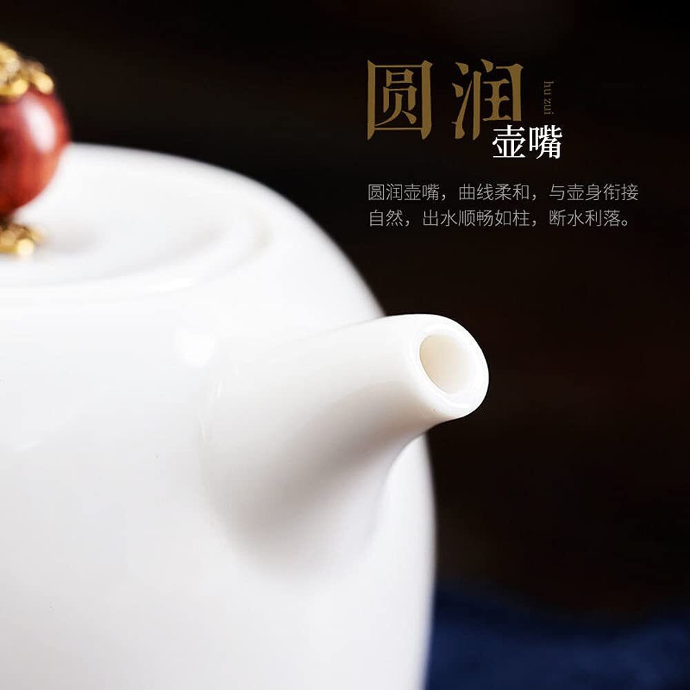 220ml Porcelain Teapot KungFu Tea Set Household Handmade XiShi Pot Filter Kettle