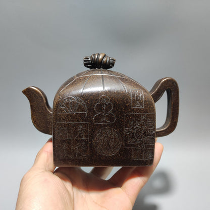 Vintage Chinese Yixing Purple Clay Teapot Zisha Ceremony Fashion Gift Teaware